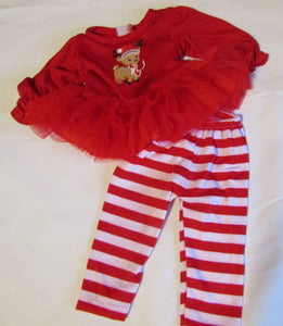 18" Doll Christmas Reindeer Tunic & Leggings