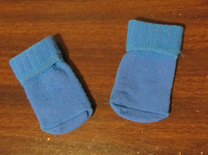 18" & 15" Doll Fold-over Socks: Royal Blue