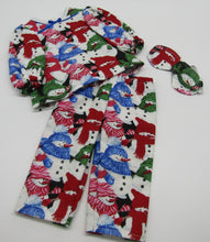Load image into Gallery viewer, 18" Doll 3 Pc Flannel Pajamas: Snowmen
