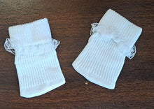Load image into Gallery viewer, 18&quot; &amp; 15&quot; Doll Lace-Trimmed Socks: White
