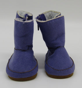 Suede Boots 18 & 15 inch Doll: Purple