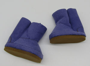 Suede Boots 18 & 15 inch Doll: Purple