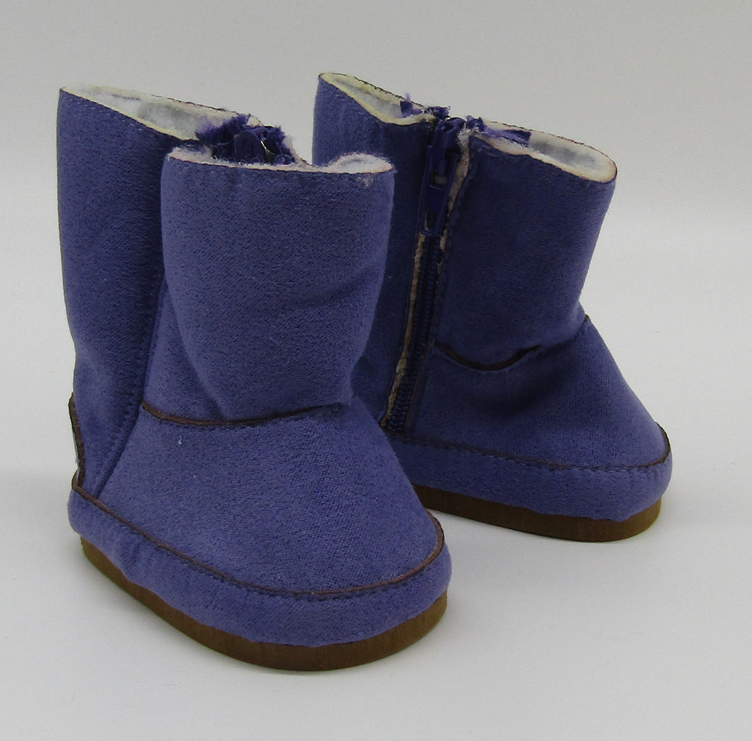 Suede Boots 18 & 15 inch Doll: Purple