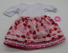 Load image into Gallery viewer, 18&quot; Doll Skirt Combo: Conversation Hearts
