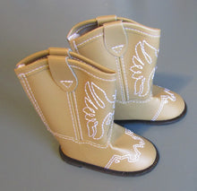 Load image into Gallery viewer, Western Boots w Embroidered Eagle 18 inch Doll: Tan
