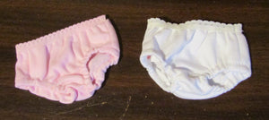 18" Doll Underwear Two-Pack: White & Pink