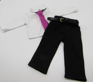 Boy's Dress Shirt, Tie, Slacks & Belt