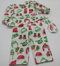 Load image into Gallery viewer, 18" Doll 3 Pc Flannel Pajamas: Winter Wear
