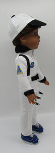 Wellie Wisher 14 inch Doll Astronaut 2 Pc Outfit: White