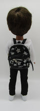 Load image into Gallery viewer, Sequin Mini Backpack 18, 15 &amp; 14 inch Doll: Black Star
