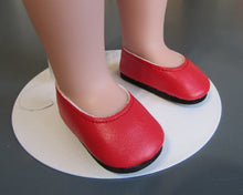 Load image into Gallery viewer, Wellie Wisher 14 inch Doll Classic Flats: Red
