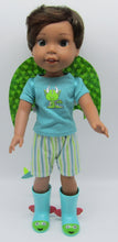 Load image into Gallery viewer, Wellie Wisher 14 inch Doll 4 Pc Dragon Outfit
