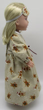 Load image into Gallery viewer, 14" Wellie Wisher Doll Long Nightgown: Gingerbread
