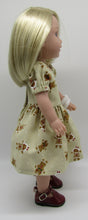 Load image into Gallery viewer, 14" Wellie Wisher Doll Gingerbread Dress
