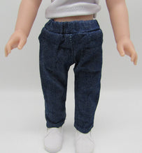 Load image into Gallery viewer, 14" Wellie Wisher Doll Blue Jeans
