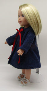 Swim or Spa Robe  Wellie Wisher 14 inch Doll: Navy Blue