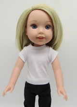 Load image into Gallery viewer, Basic White Wellie Wisher T-Shirt 14 inch Doll
