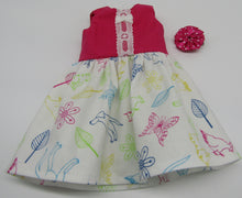 Load image into Gallery viewer, 14" Wellie Wisher Doll Animal Print Dress
