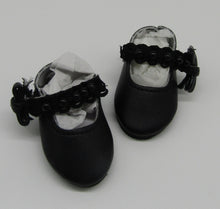 Load image into Gallery viewer, Wellie Wisher 14 inch Doll Lace &amp; Pearl Shoes: Black
