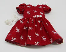 Load image into Gallery viewer, 14" Wellie Wisher Doll Moose-Print Dress
