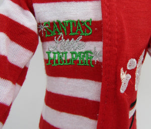 Wellie Wisher 14 inch Doll Christmas Onesie