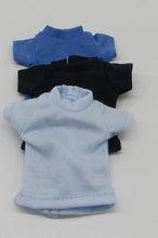 Load image into Gallery viewer, Basic 14" Wellie Wisher Doll T-Shirt in 3 Color Choices: Navy Blue, Dusty Blue or Baby Blue
