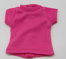 Load image into Gallery viewer, Basic 14" Wellie Wisher Doll T-Shirt in 3 Color Choices: Hot Pink, Yellow or Pale Teal
