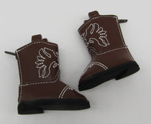 Load image into Gallery viewer, Wellie Wisher 14 inch Doll Western Boots: Dark Brown
