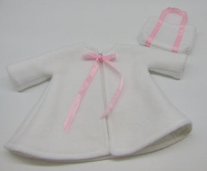Swim or Spa Robe & Tote Bag Wellie Wisher 14 inch Doll: White