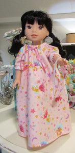 14" Wellie Wisher Doll Long Nightgown: Pink Fairy