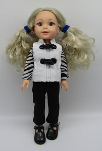 Wellie Wisher (14" Doll) 3 Piece Zebra Outfit