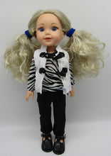 Load image into Gallery viewer, Wellie Wisher (14&quot; Doll) 3 Piece Zebra Outfit
