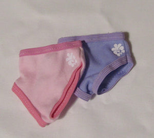 14" Wellie Wisher Doll Underwear Two-Pack: Pink & Purple