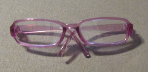 14" Wellie Wisher Doll Rectangle Glasses: Purple