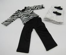 Load image into Gallery viewer, 14&quot; Wellie Wisher Doll 3 Pc Zebra Outfit
