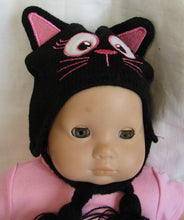 Load image into Gallery viewer, Black Bitty Baby Kitty Hat
