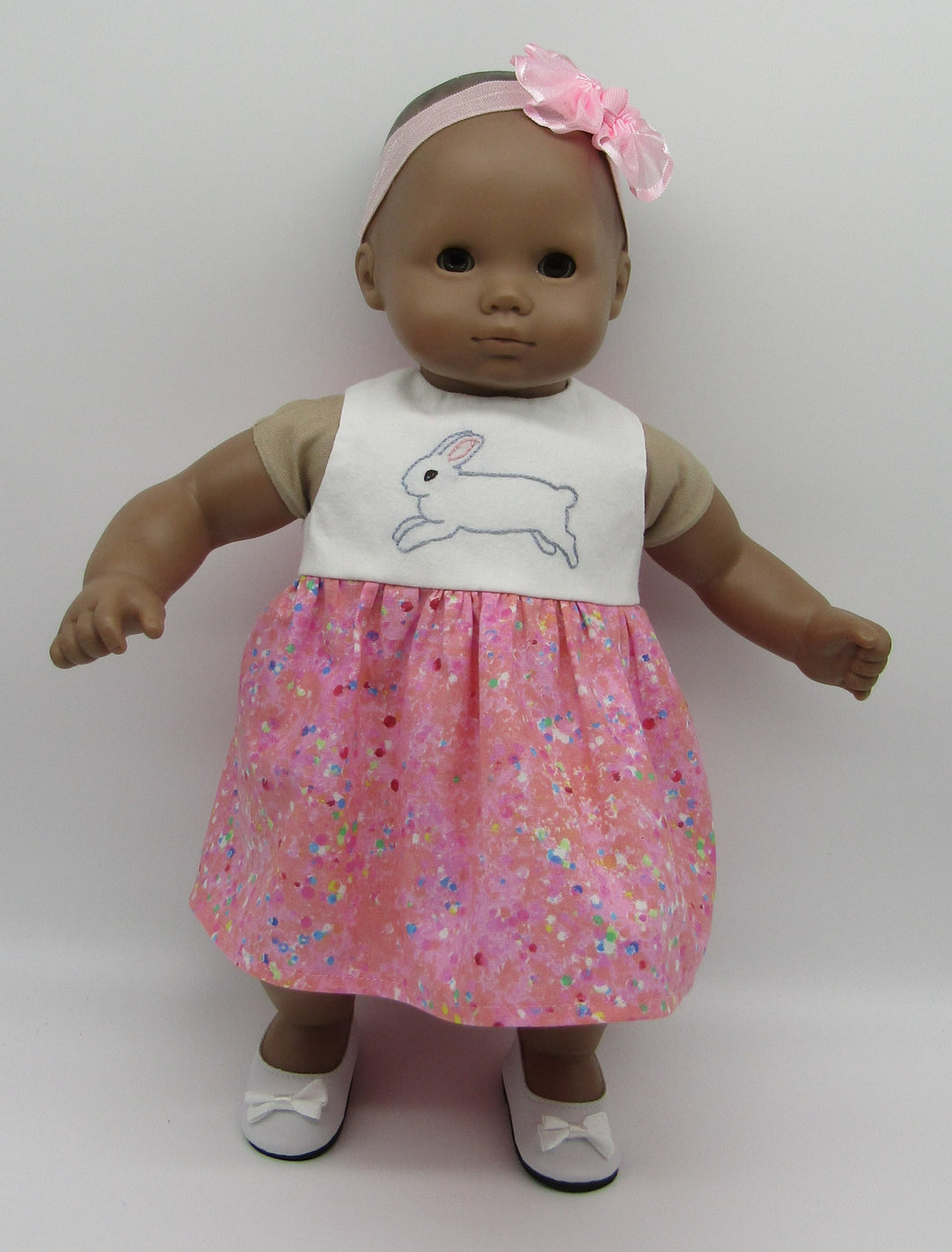 Bitty Baby Embroidered Bunny Dress