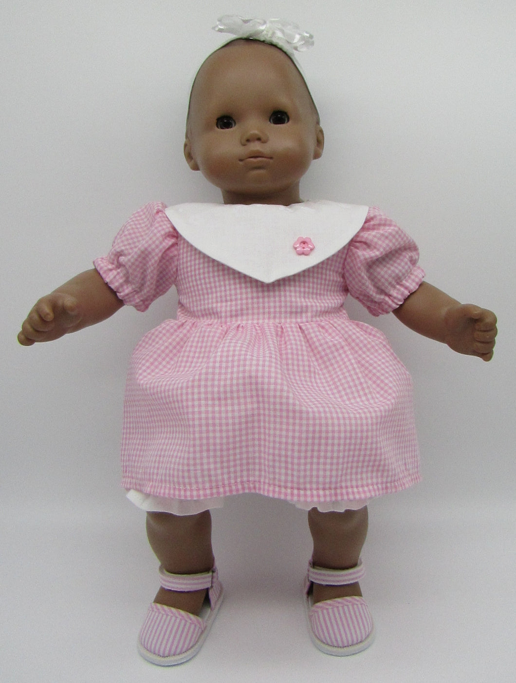 Bitty Baby Pink Gingham Outfit
