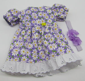 Bitty Baby Purple Daisy Dress