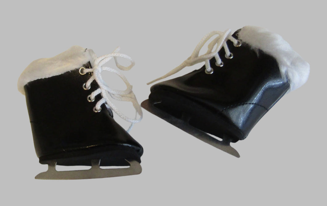 Ice Skates 18 inch Doll: Black