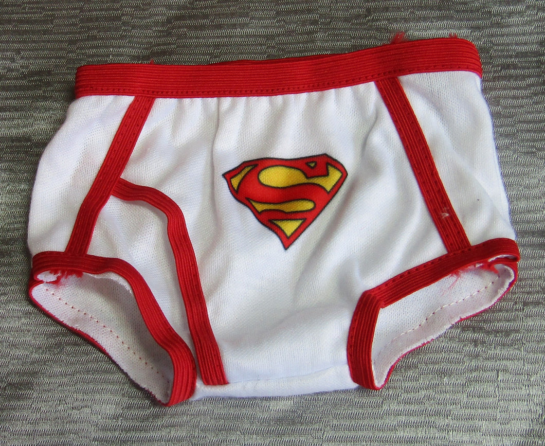 Superhero Briefs: Red & White