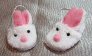 14" Wellie Wisher Doll Slippers: Bunny