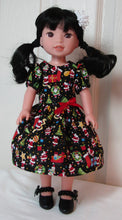 Load image into Gallery viewer, 14&quot; Wellie Wisher Doll Lace &amp; Pearl Shoes: Black
