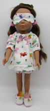 Load image into Gallery viewer, 14&quot; Wellie Wisher Doll 3 Pc Pajamas: Sporty Animals
