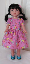 Load image into Gallery viewer, 14&quot; Wellie Wisher Doll Shiny Shoes w Gem: Teal
