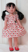 Load image into Gallery viewer, 14&quot; Wellie Wisher Doll Christmas Goose Dress
