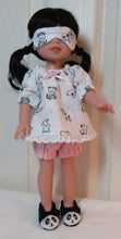Load image into Gallery viewer, Wellie Wisher (14&quot; doll) Panda Slippers
