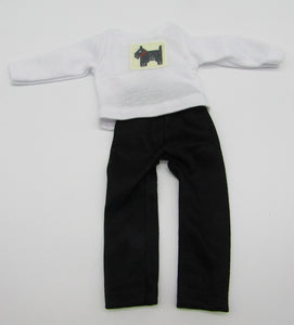Wellie Wisher (14" Doll) Embroidered Top and Leggings