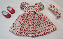 Load image into Gallery viewer, 14&quot; Wellie Wisher Doll Christmas Goose Dress
