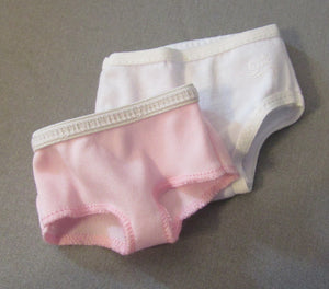 Wellie Wisher (14" Doll)  Underwear Two-Pack: Pink & White